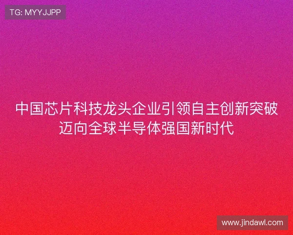 中国芯片科技龙头企业引领自主创新突破迈向全球半导体强国新时代